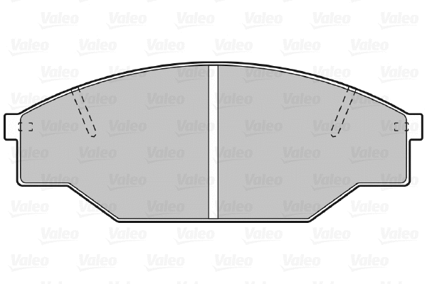 670402 VALEO Комплект тормозных колодок, дисковый тормоз (фото 1)