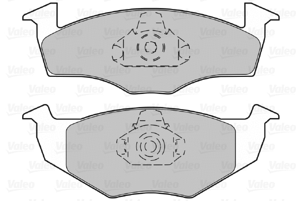 670403 VALEO Комплект тормозных колодок, дисковый тормоз (фото 1)