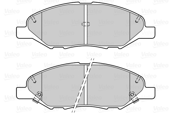 670404 VALEO Комплект тормозных колодок, дисковый тормоз (фото 1)