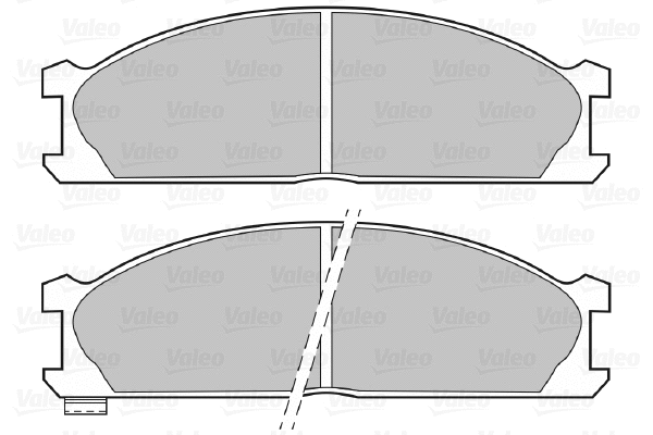 670618 VALEO Комплект тормозных колодок, дисковый тормоз (фото 1)