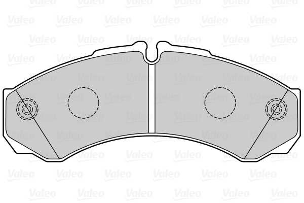 670662 VALEO Комплект тормозных колодок, дисковый тормоз (фото 1)