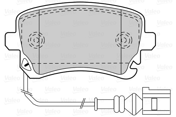 670671 VALEO Комплект тормозных колодок, дисковый тормоз (фото 1)