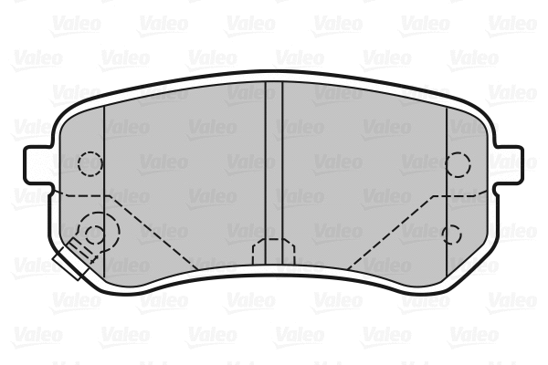 670706 VALEO Комплект тормозных колодок, дисковый тормоз (фото 1)
