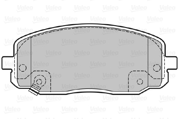 670707 VALEO Комплект тормозных колодок, дисковый тормоз (фото 1)