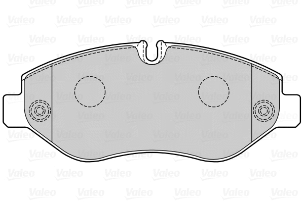 670734 VALEO Комплект тормозных колодок, дисковый тормоз (фото 1)