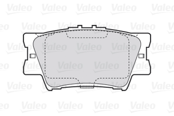 670819 VALEO Комплект тормозных колодок, дисковый тормоз (фото 1)