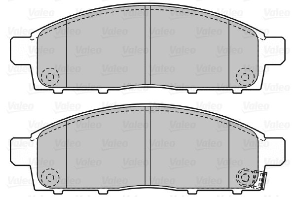 670893 VALEO Комплект тормозных колодок, дисковый тормоз (фото 1)