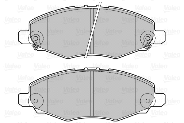 670894 VALEO Комплект тормозных колодок, дисковый тормоз (фото 1)