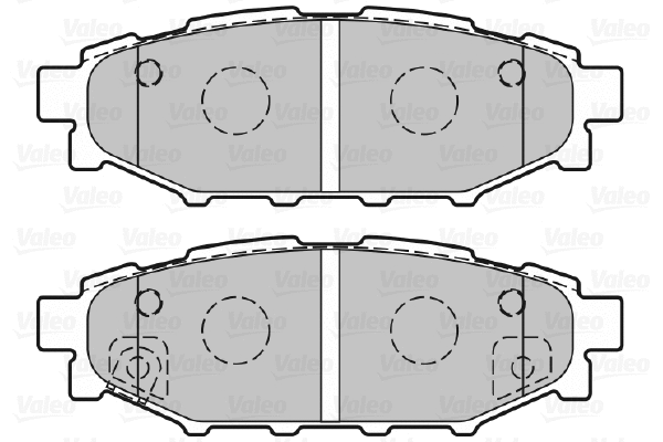 670929 VALEO Комплект тормозных колодок, дисковый тормоз (фото 1)