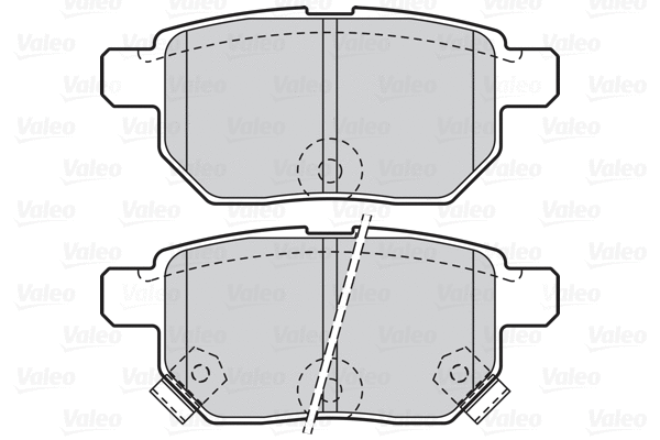 670933 VALEO Комплект тормозных колодок, дисковый тормоз (фото 1)