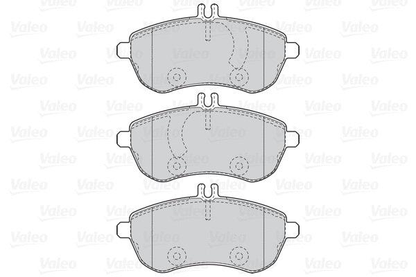 670963 VALEO Комплект тормозных колодок, дисковый тормоз (фото 1)
