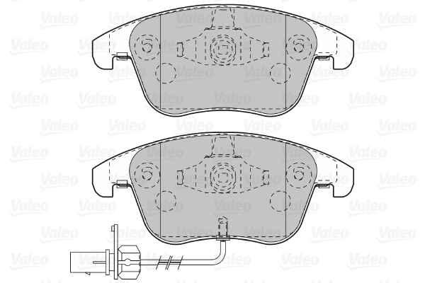 670996 VALEO Комплект тормозных колодок, дисковый тормоз (фото 1)