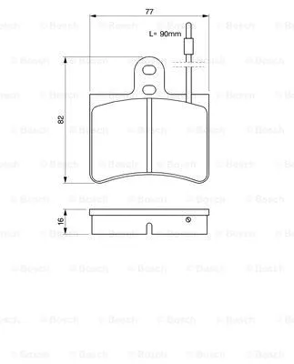 0 986 424 026 BOSCH Комплект тормозных колодок, дисковый тормоз (фото 1)