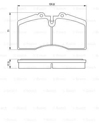 0 986 424 119 BOSCH Комплект тормозных колодок, дисковый тормоз (фото 1)