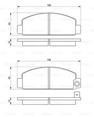 0 986 424 426 BOSCH Комплект тормозных колодок, дисковый тормоз (фото 1)