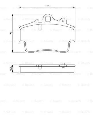 0 986 424 570 BOSCH Комплект тормозных колодок, дисковый тормоз (фото 1)