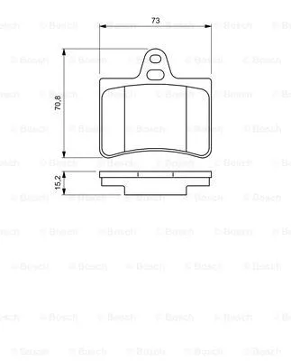 0 986 424 580 BOSCH Комплект тормозных колодок, дисковый тормоз (фото 7)