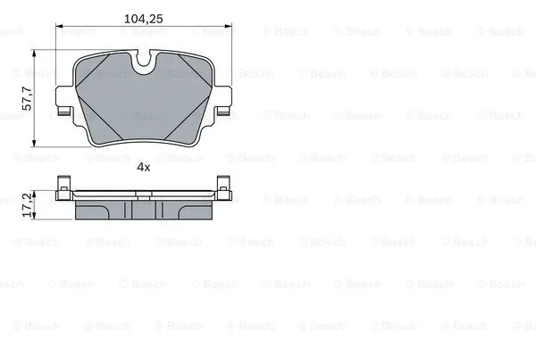 0 986 424 623 BOSCH Комплект тормозных колодок, дисковый тормоз (фото 1)