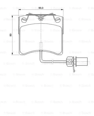 0 986 424 673 BOSCH Комплект тормозных колодок, дисковый тормоз (фото 1)