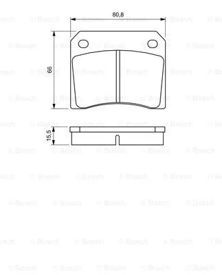 0 986 424 685 BOSCH Комплект тормозных колодок, дисковый тормоз (фото 1)