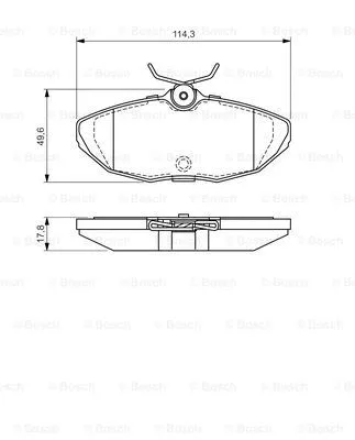 0 986 424 702 BOSCH Комплект тормозных колодок, дисковый тормоз (фото 5)