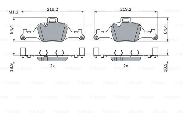 0 986 424 849 BOSCH Комплект тормозных колодок, дисковый тормоз (фото 7)