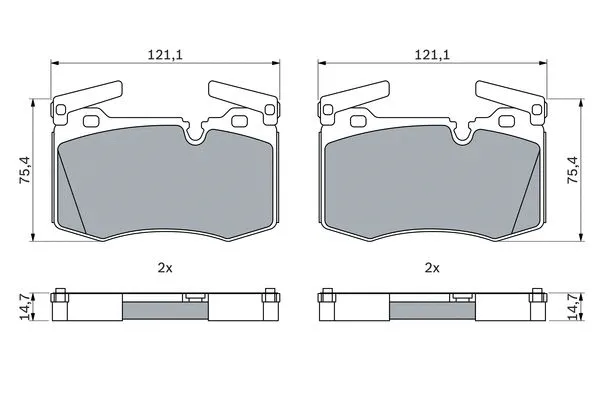 0 986 424 918 BOSCH Комплект тормозных колодок, дисковый тормоз (фото 1)