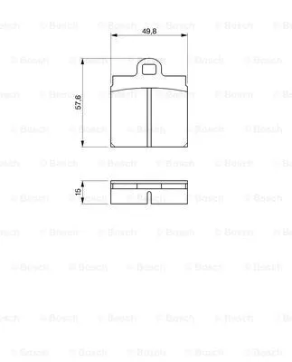 0 986 460 701 BOSCH Комплект тормозных колодок, дисковый тормоз (фото 1)