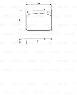 0 986 460 881 BOSCH Комплект тормозных колодок, дисковый тормоз (фото 1)