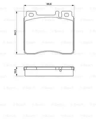 0 986 460 976 BOSCH Комплект тормозных колодок, дисковый тормоз (фото 1)