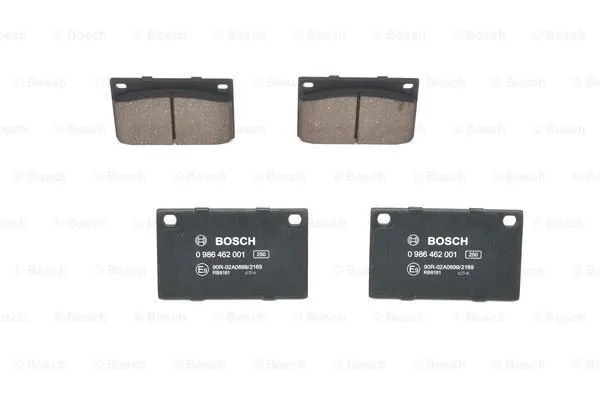 0 986 462 001 BOSCH Комплект тормозных колодок, дисковый тормоз (фото 1)