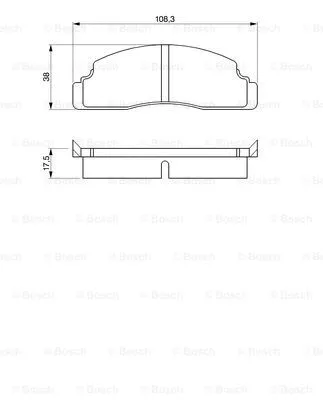 0 986 464 221 BOSCH Комплект тормозных колодок, дисковый тормоз (фото 3)