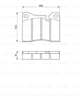 0 986 464 372 BOSCH Комплект тормозных колодок, дисковый тормоз (фото 1)