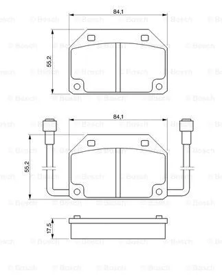 0 986 465 733 BOSCH Комплект тормозных колодок, дисковый тормоз (фото 1)