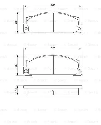 0 986 466 471 BOSCH Комплект тормозных колодок, дисковый тормоз (фото 1)