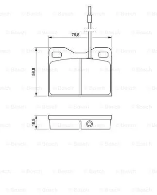 0 986 468 661 BOSCH Комплект тормозных колодок, дисковый тормоз (фото 1)