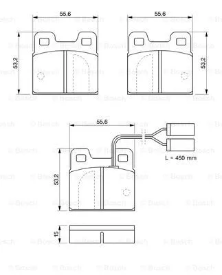 0 986 469 120 BOSCH Комплект тормозных колодок, дисковый тормоз (фото 1)