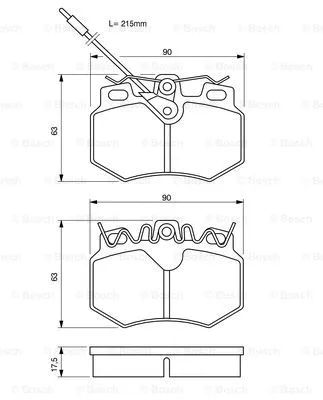 0 986 490 800 BOSCH Комплект тормозных колодок, дисковый тормоз (фото 5)