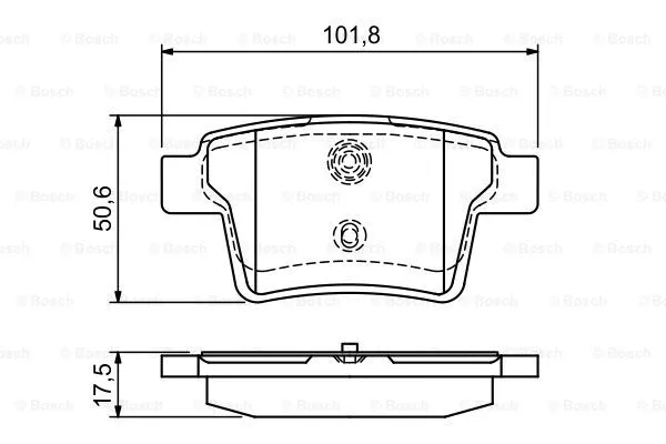 0 986 494 076 BOSCH Комплект тормозных колодок, дисковый тормоз (фото 1)