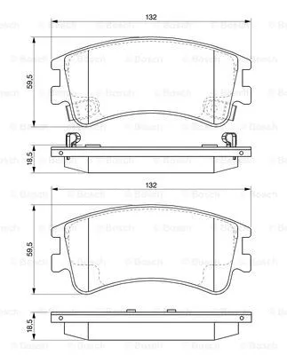 0 986 494 079 BOSCH Комплект тормозных колодок, дисковый тормоз (фото 5)