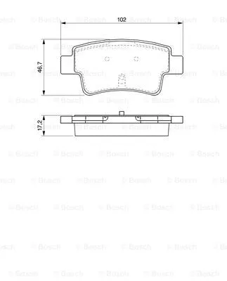 0 986 494 094 BOSCH Комплект тормозных колодок, дисковый тормоз (фото 1)