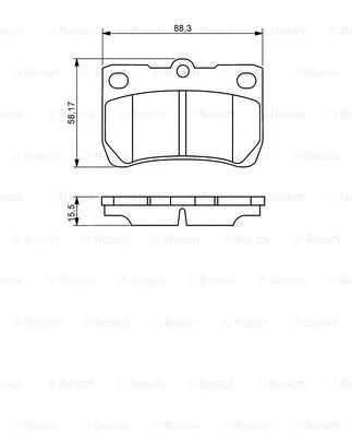 0 986 494 253 BOSCH Комплект тормозных колодок, дисковый тормоз (фото 4)