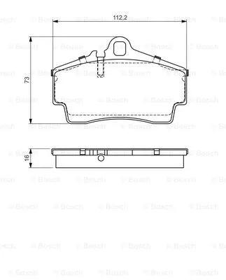 0 986 494 265 BOSCH Комплект тормозных колодок, дисковый тормоз (фото 4)