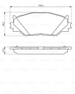 0 986 494 316 BOSCH Комплект тормозных колодок, дисковый тормоз (фото 7)