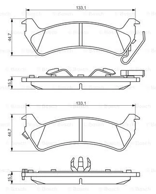 0 986 494 348 BOSCH Комплект тормозных колодок, дисковый тормоз (фото 1)