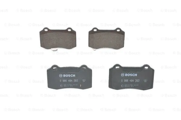 0 986 494 393 BOSCH Комплект тормозных колодок, дисковый тормоз (фото 3)