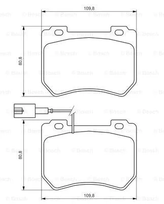 0 986 494 402 BOSCH Комплект тормозных колодок, дисковый тормоз (фото 6)