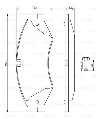 0 986 494 408 BOSCH Комплект тормозных колодок, дисковый тормоз (фото 7)