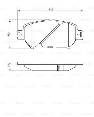 0 986 494 418 BOSCH Комплект тормозных колодок, дисковый тормоз (фото 1)