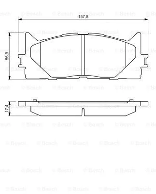 0 986 494 430 BOSCH Комплект тормозных колодок, дисковый тормоз (фото 1)